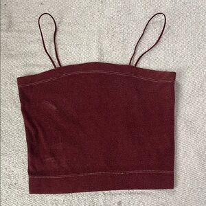 American Eagle Outfitters Maroon Camisole Top
